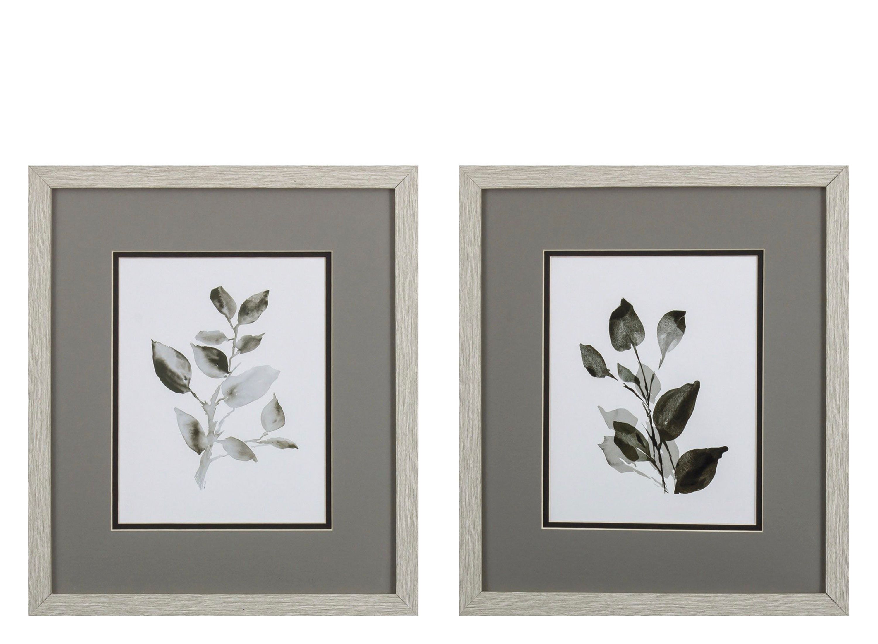 Gray Black Leaves S Wall Art Raymour Flanigan