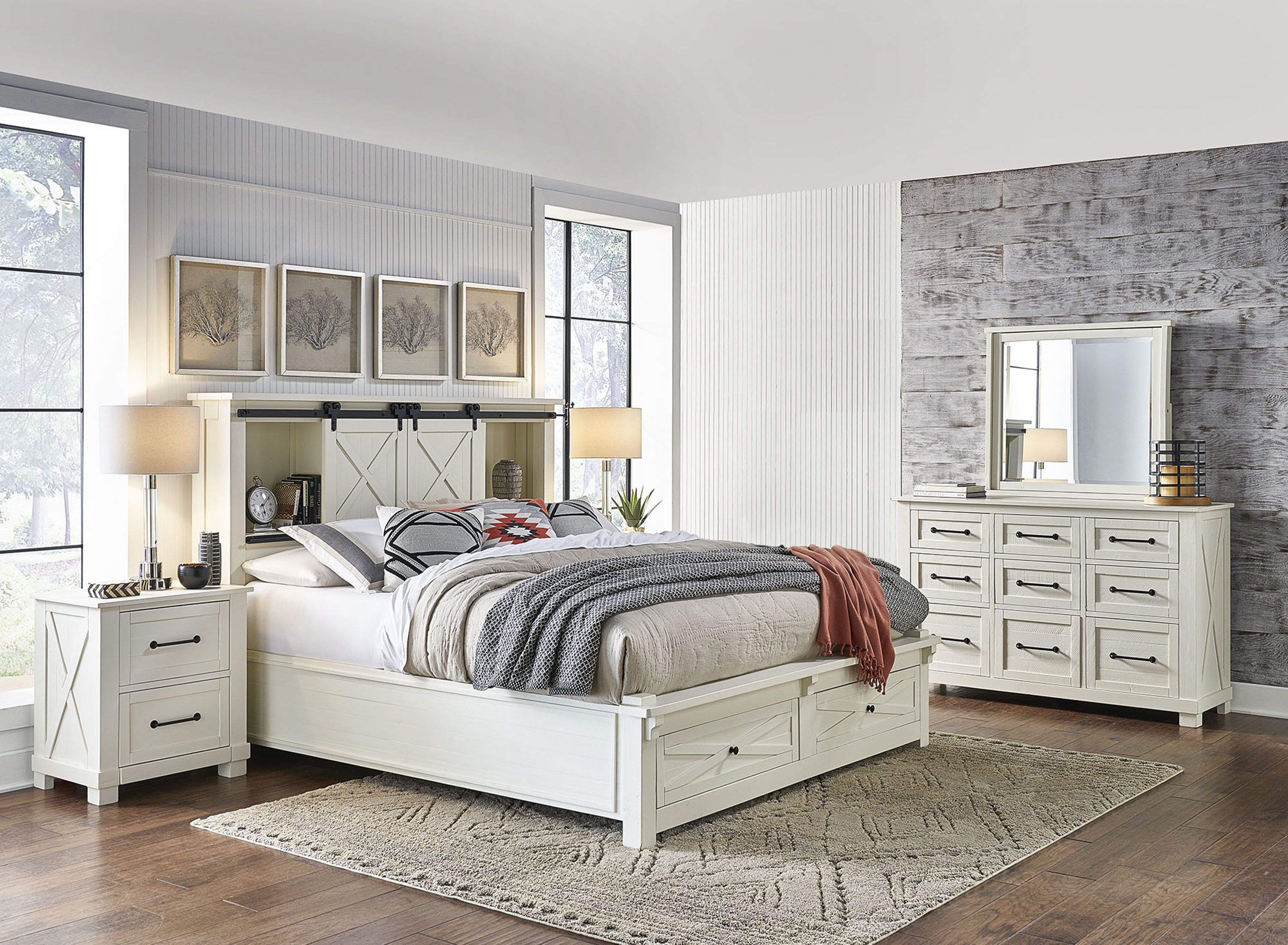 Sun Valley 4pc. Bedroom Set w/ Storage Bed Raymour & Flanigan