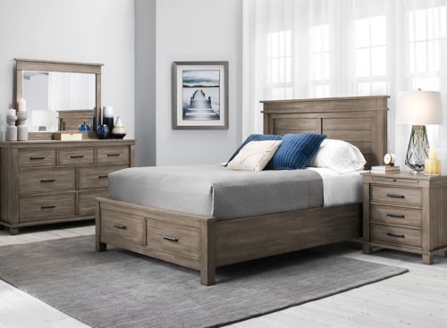 Raymour and deals flanigan upholstered bed