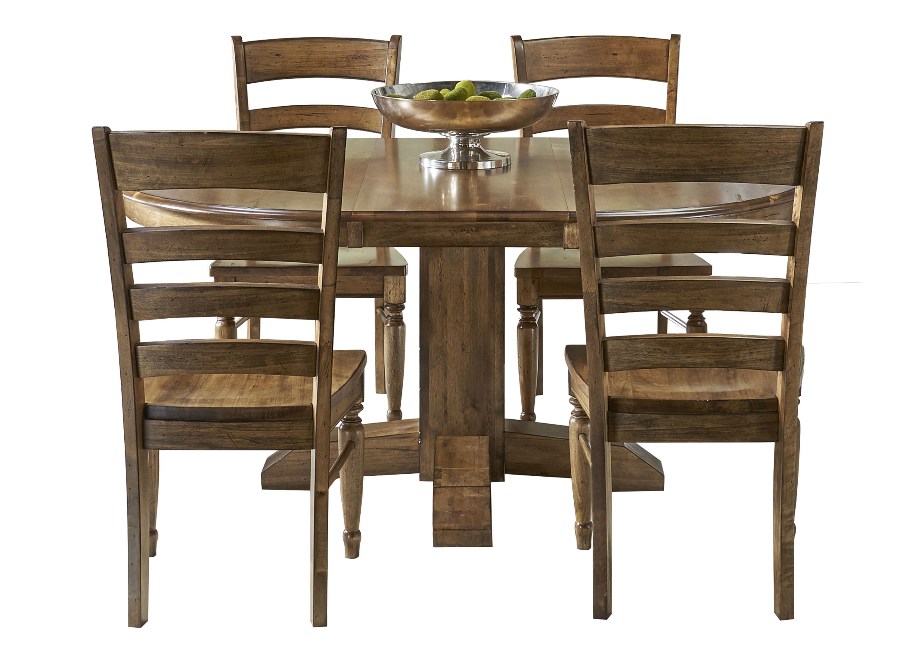 5pc. Dining Set w/ Round Table Raymour & Flanigan