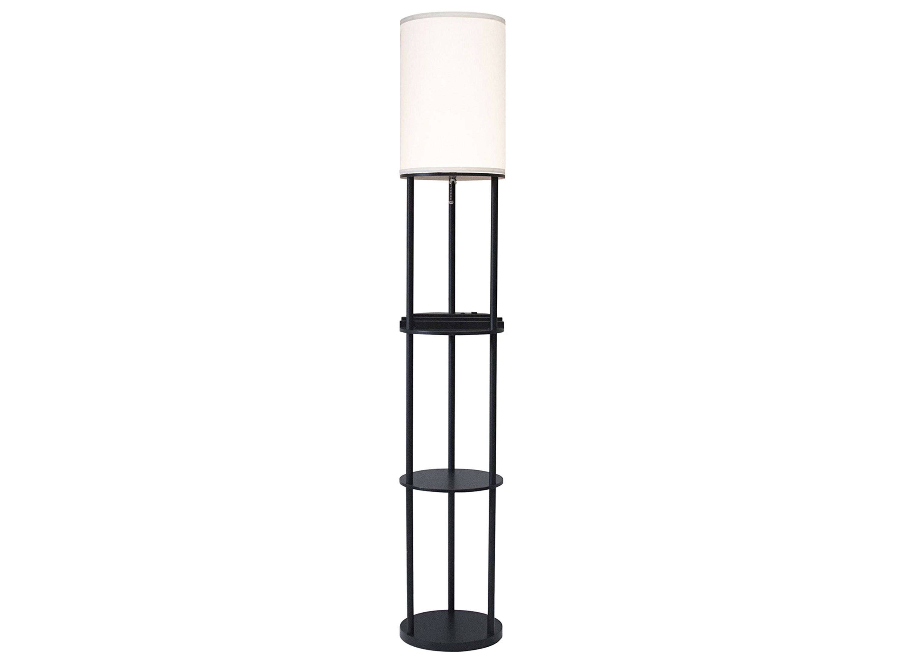 Charging Station Shelf Floor Lamp | Raymour & Flanigan | Raymour & Flanigan