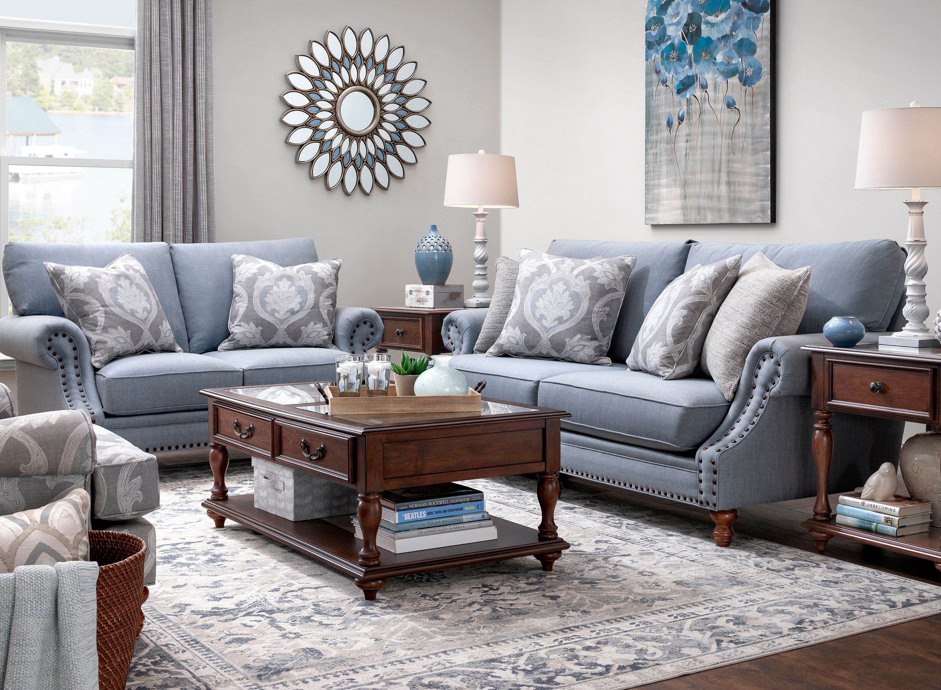 Revina 2pc. Sofa and Loveseat Set Raymour & Flanigan