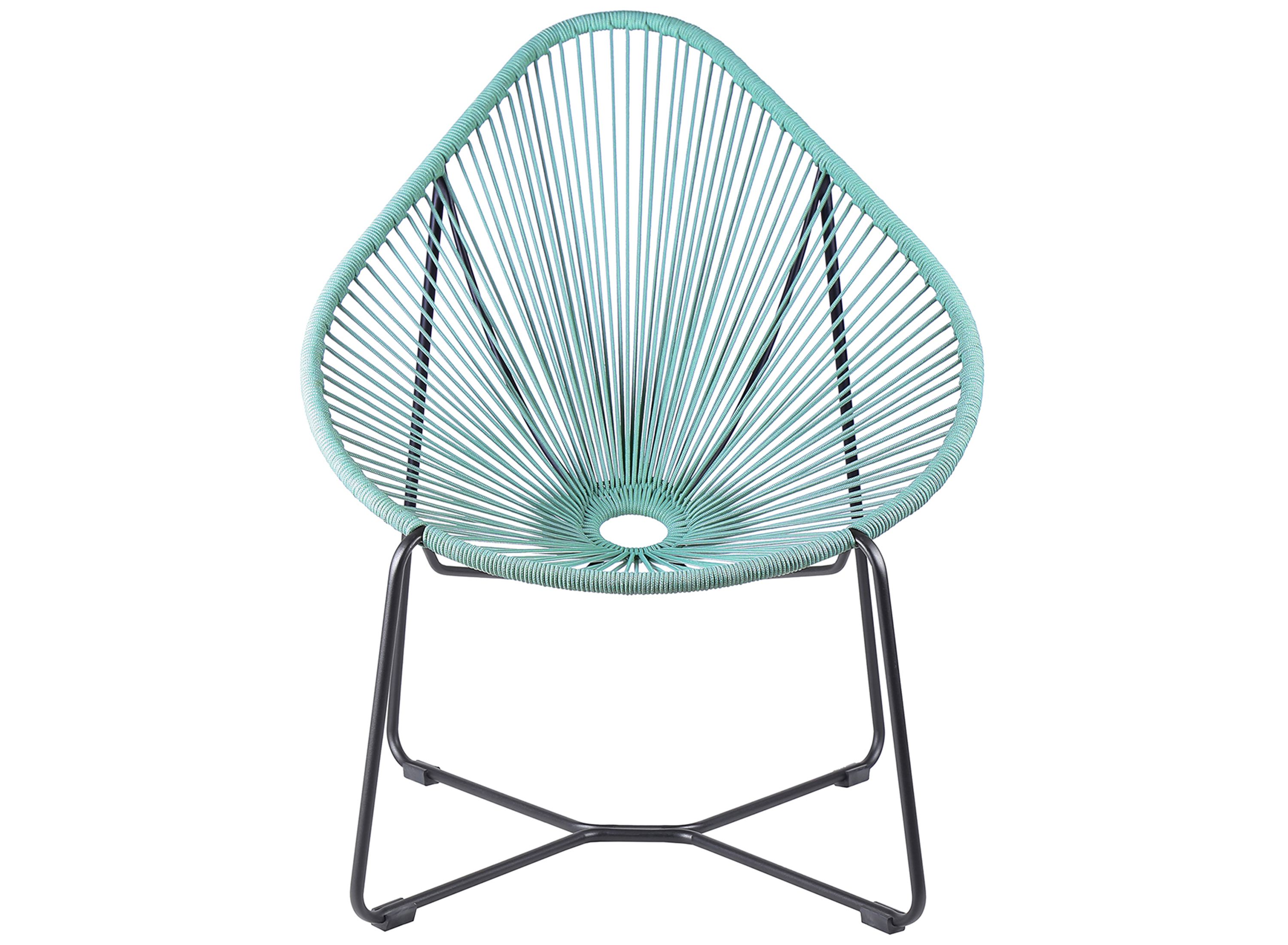 Acapulco Indoor Outdoor Steel Papasan Lounge Chair Raymour & Flanigan