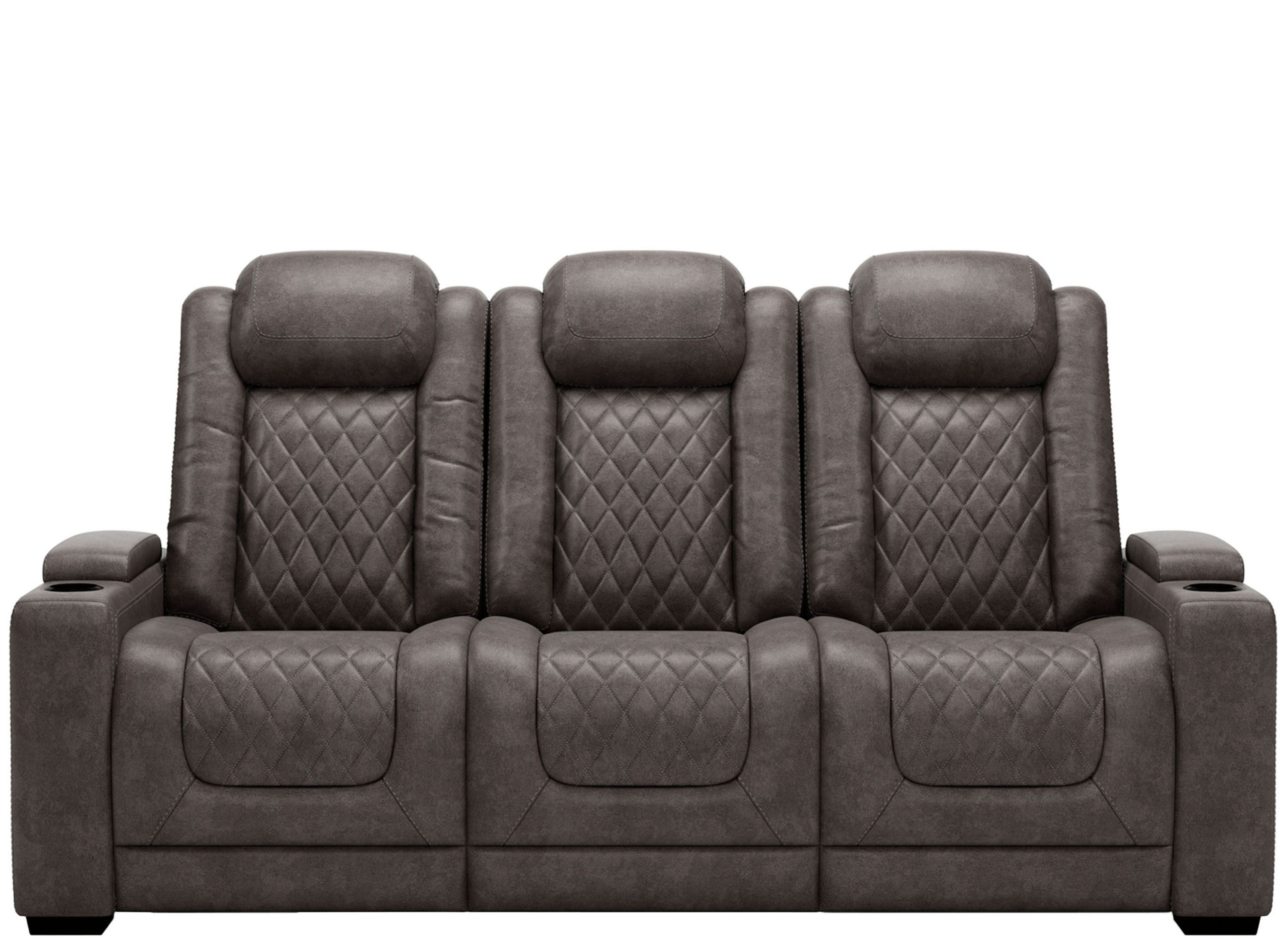 Corsica Contemporary Power Recliner Sofa with Adjustable Headrest ...