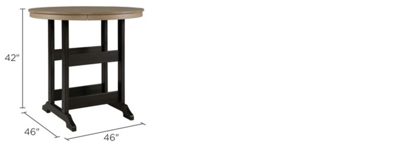 Fairen Trail Outdoor Round Bar Table Dimensions