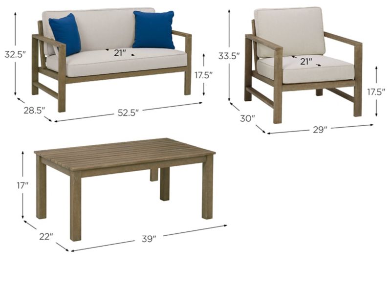 Fynnegan Outdoor 4pc. Patio Set Raymour & Flanigan