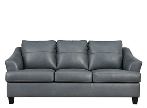 Grant White Fabric Sofa, Living Room - Sofas