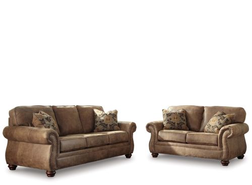 Larkinhurst Sofa and Loveseat Raymour Flanigan