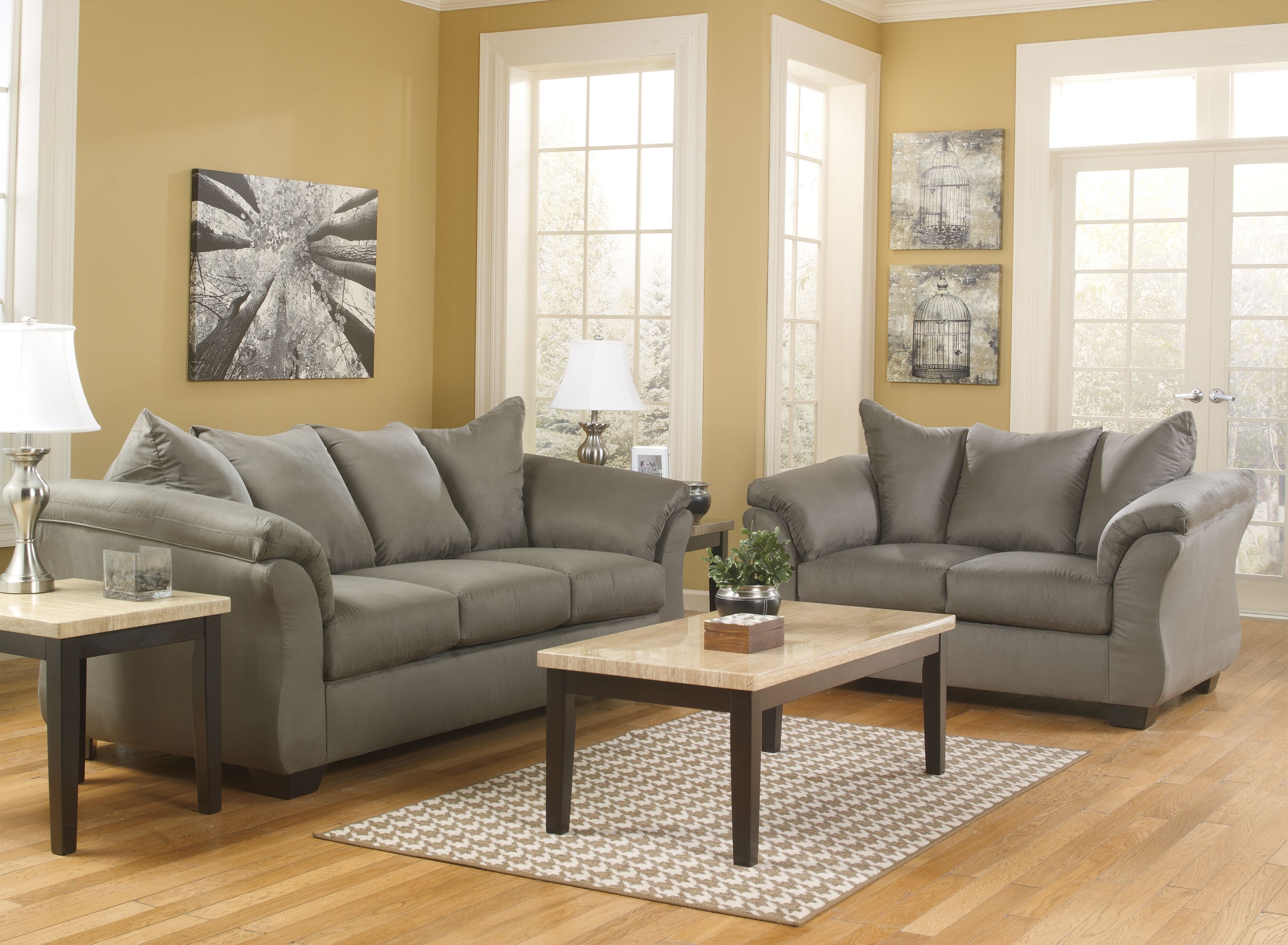 2-PC SOFA SET W/ 4 ACCENT PILLOWS The Furniture Store