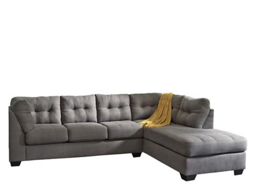 Raymour and deals flanigan gray sectional