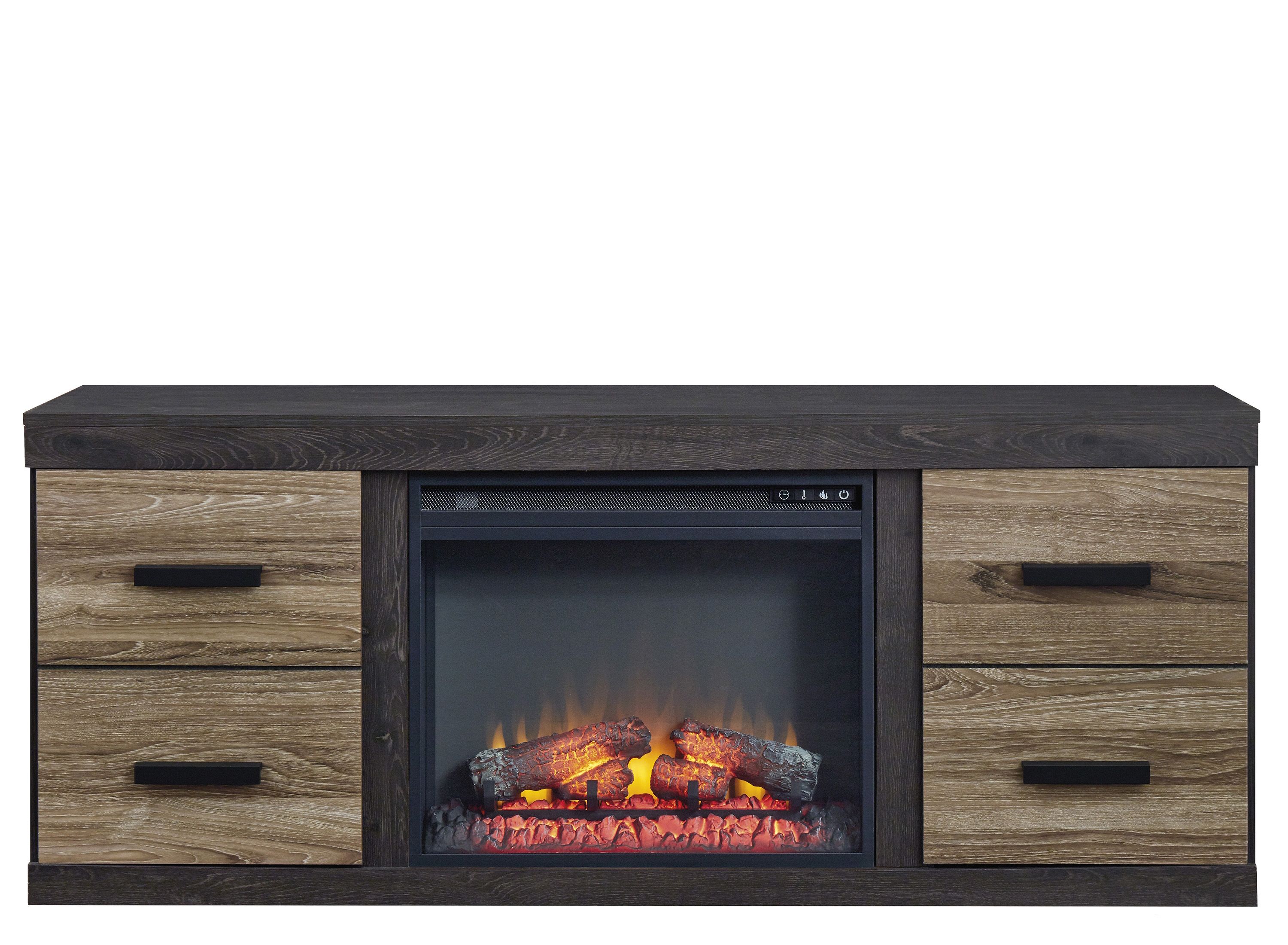 Harlinton TV Console w/ Electric Fireplace Raymour & Flanigan
