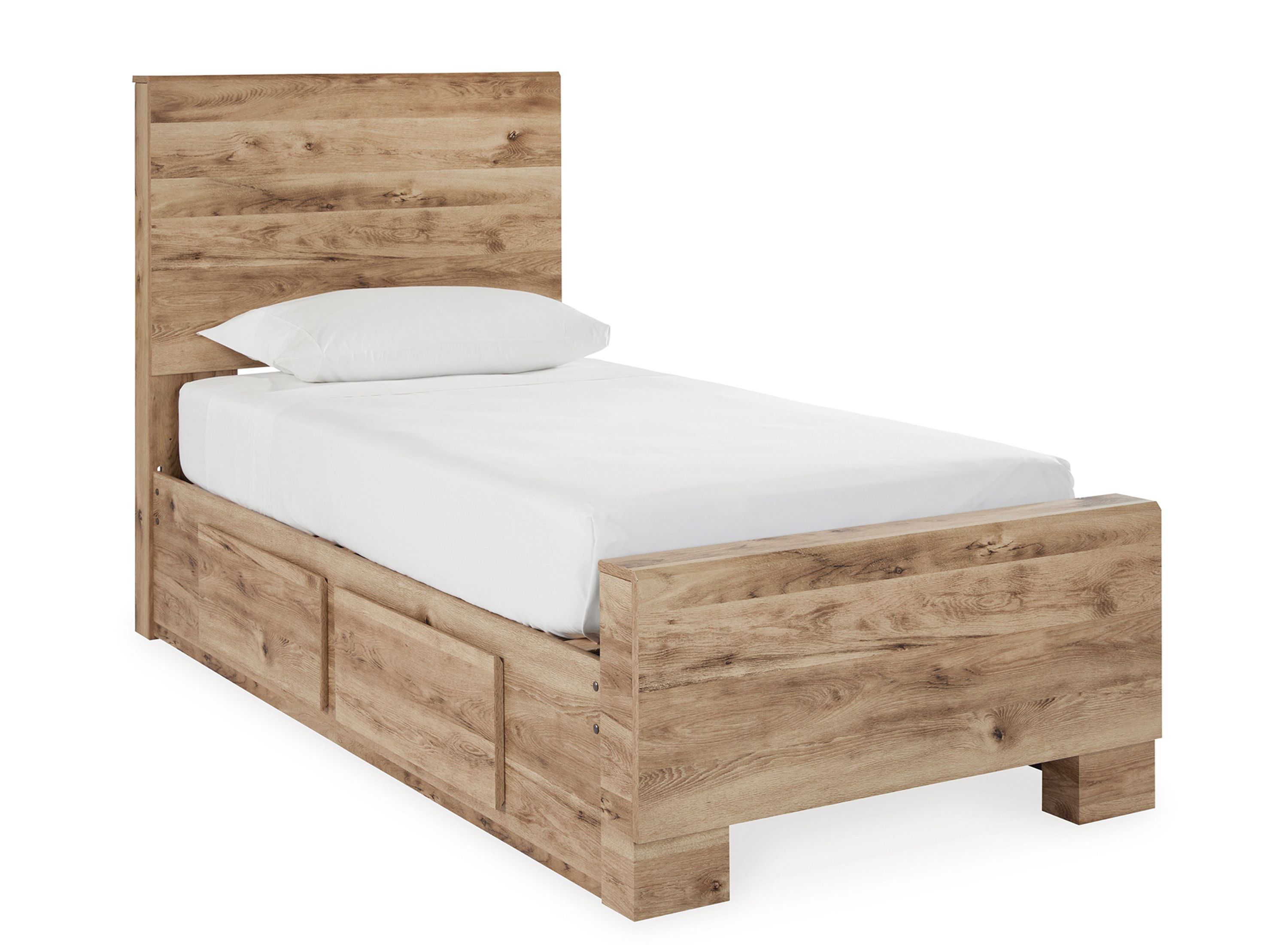 Hyanna Twin Panel Bed with Side Storage | Raymour & Flanigan