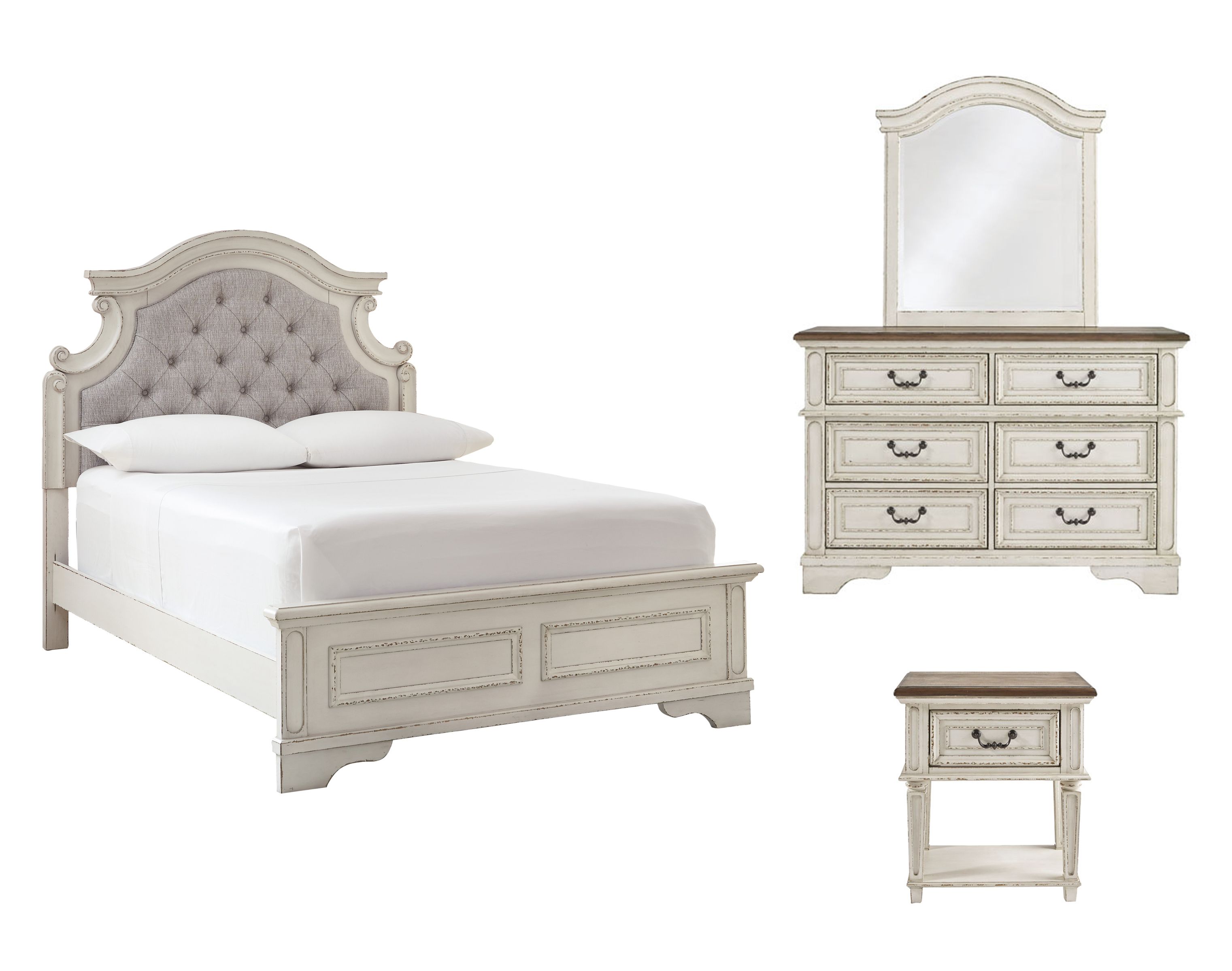 Libbie Upholstered Panel 4-pc.. Bedroom Set | Raymour & Flanigan
