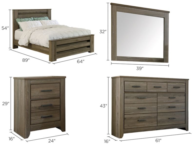 Buckley 4 Pc Bedroom Set Raymour Flanigan