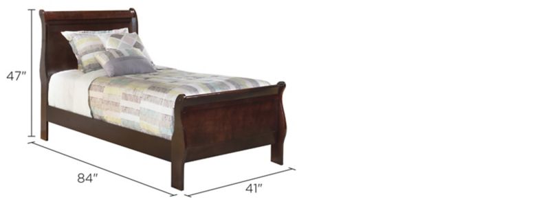 Webster Sleigh Bed Dimensions