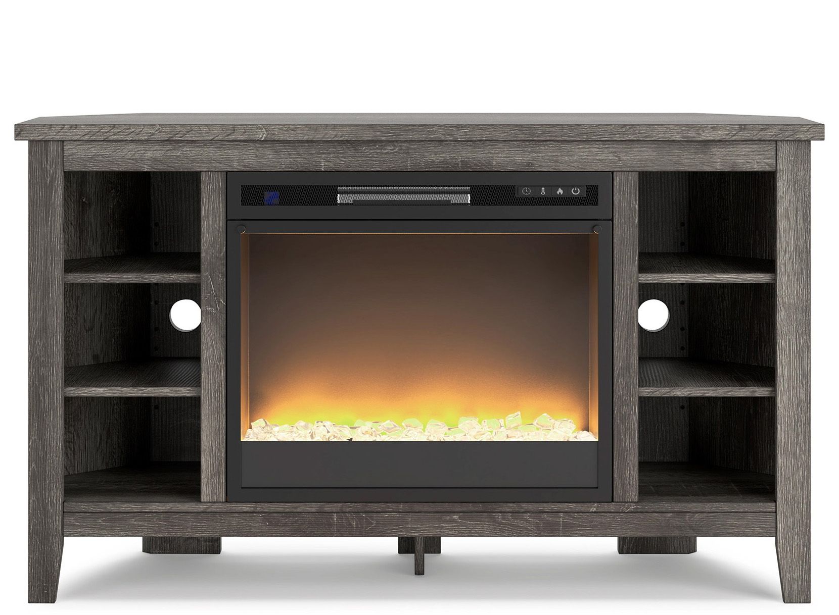 Fireplace tv stand raymour deals and flanigan