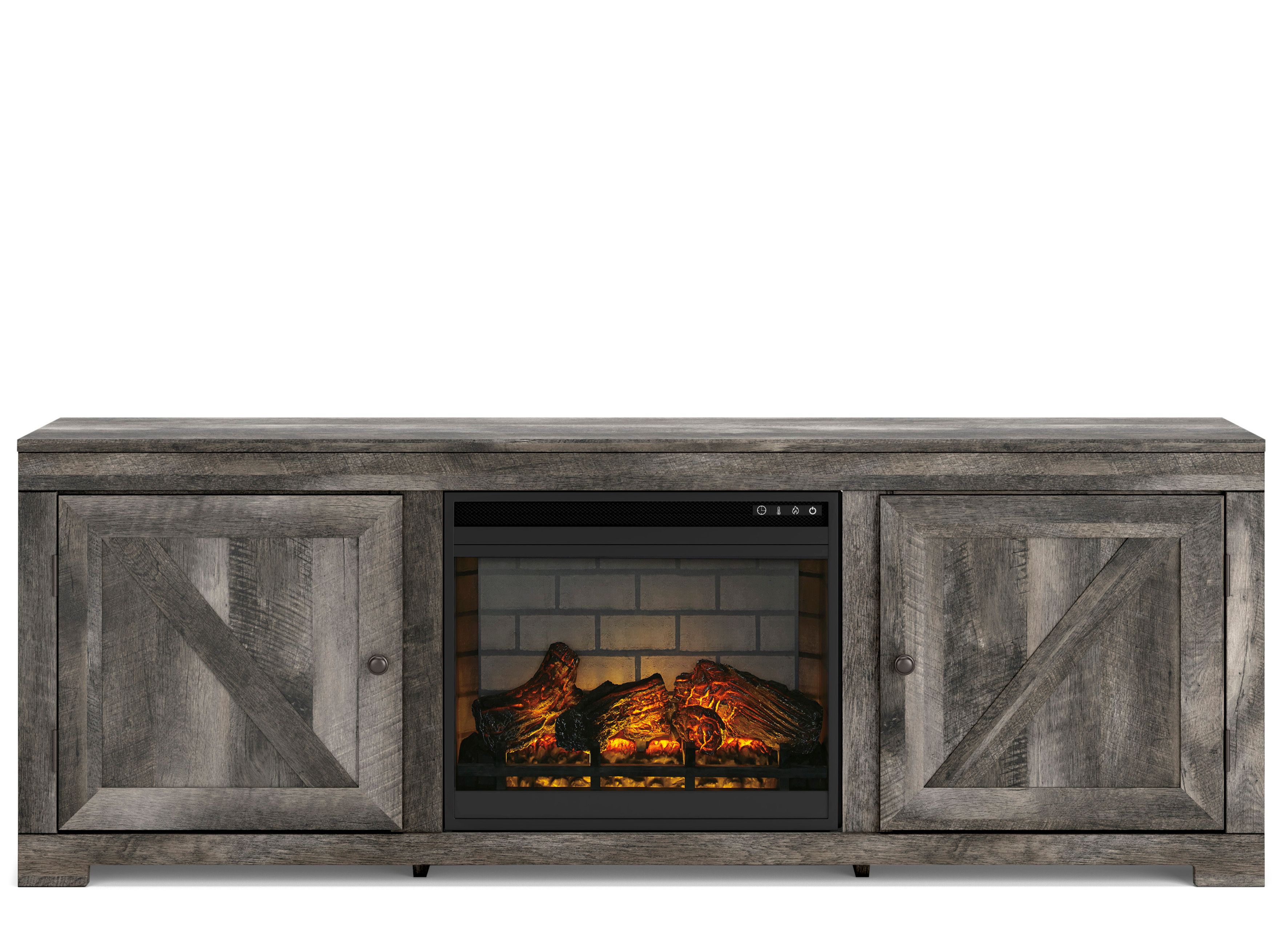 Wynnlow TV Stand & Electric Fireplace Raymour & Flanigan