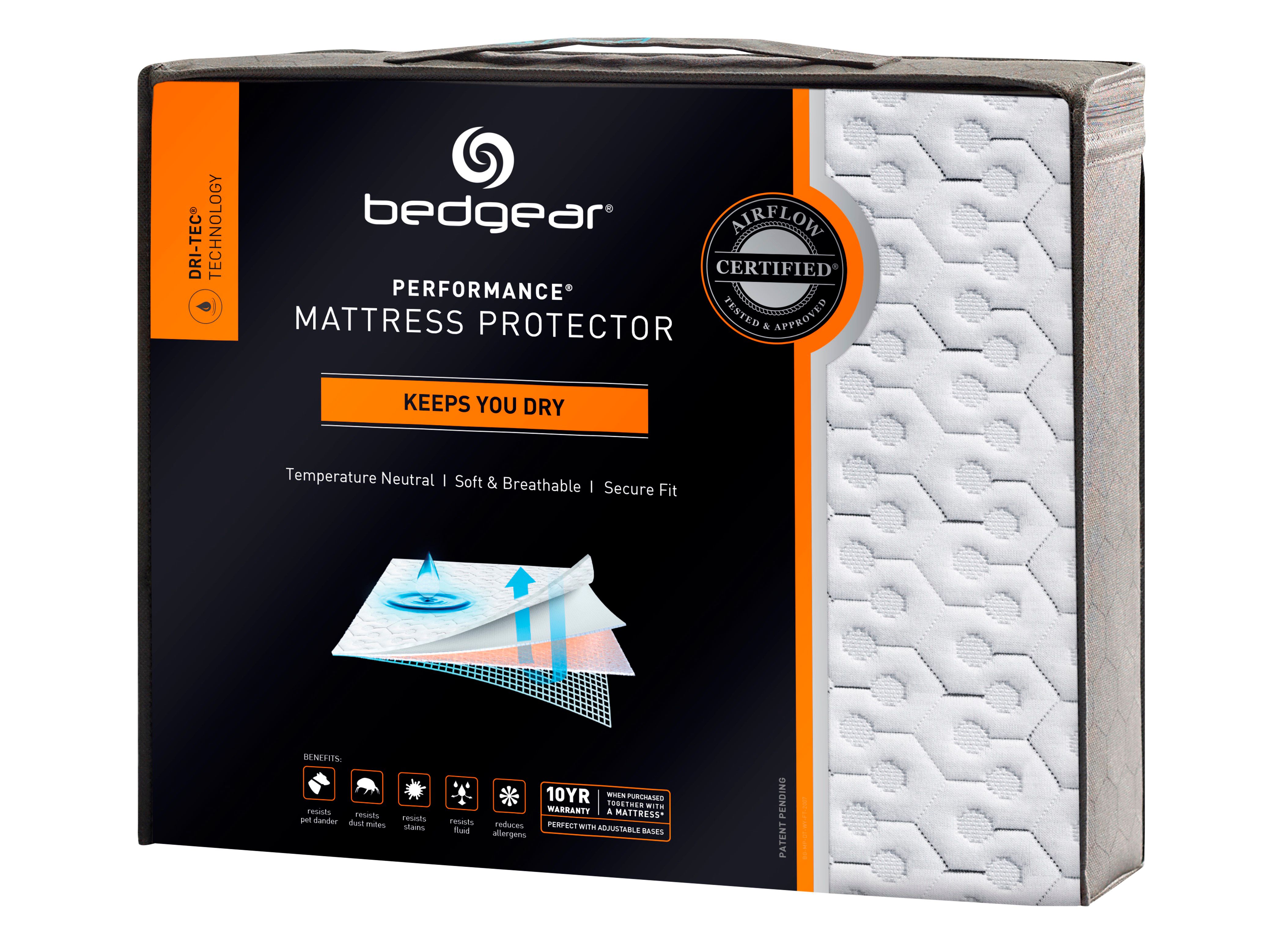 BEDGEAR DriTec Performance® Split Head King Mattress Protector