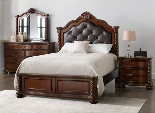 King size bed raymour deals and flanigan