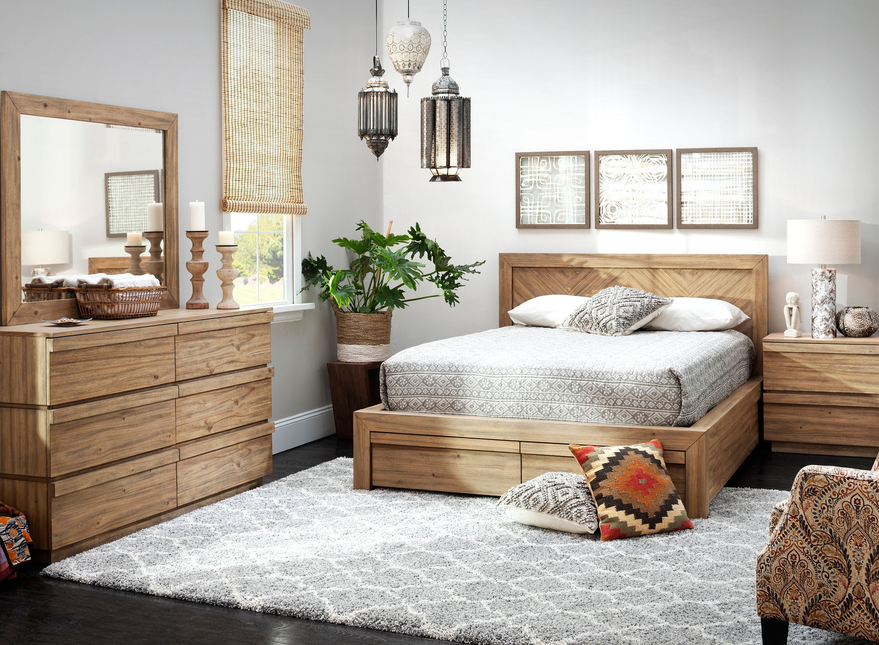 Raymour and flanigan grey deals bedroom sets