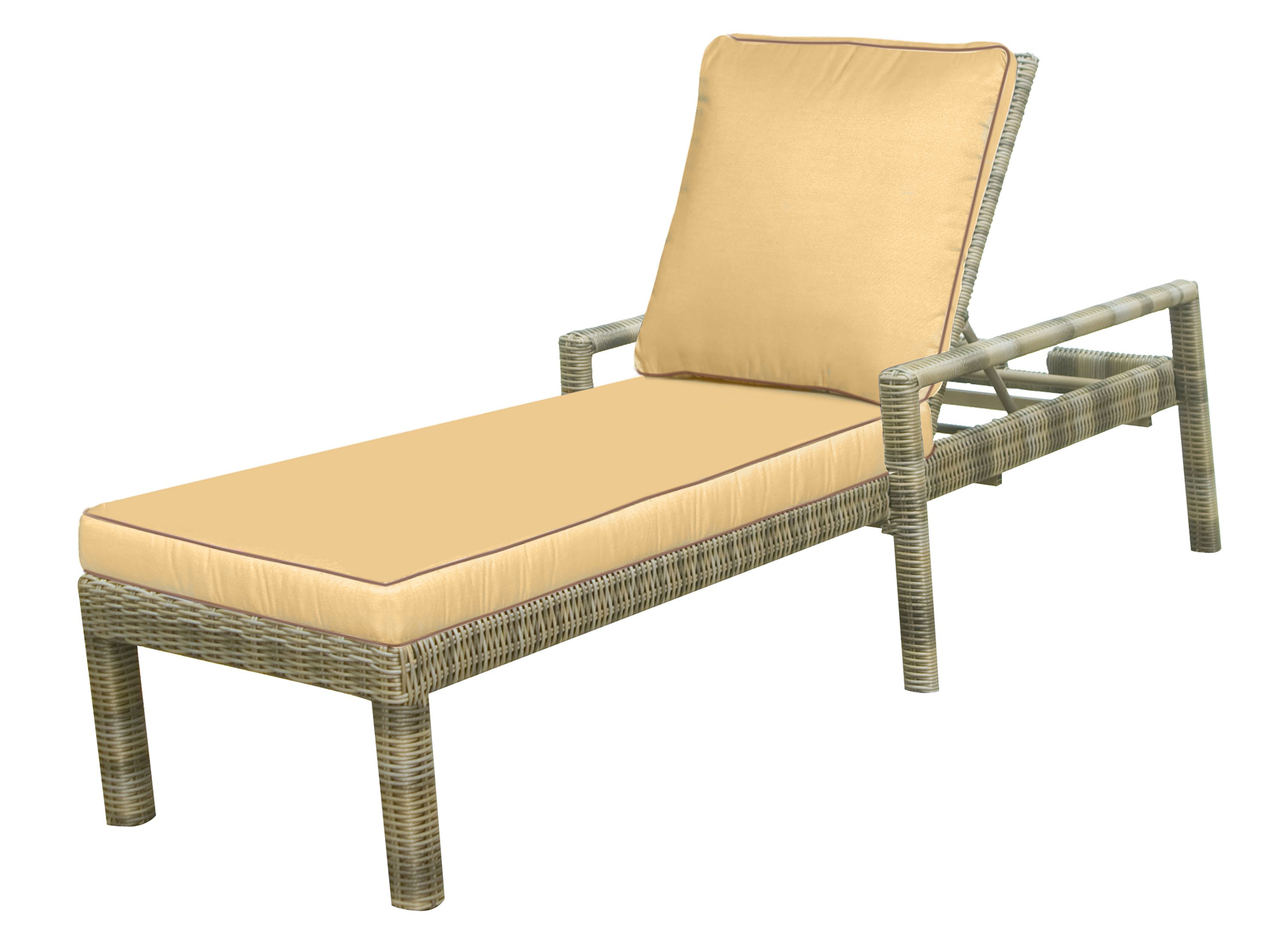 Bainbridge Outdoor Adjustable Chaise Lounge - Sesame/Bay ...