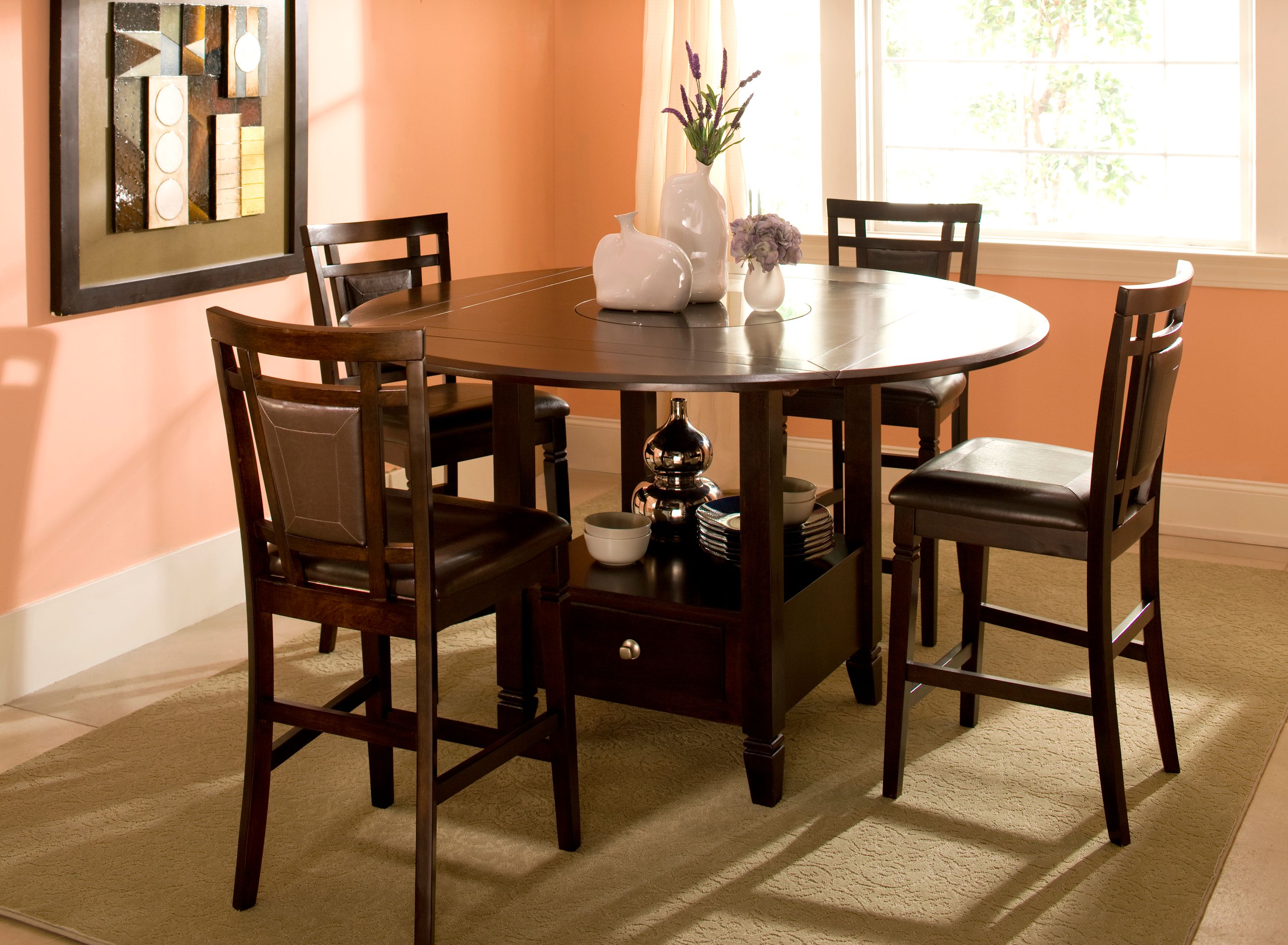 Raymour and flanigan round dining table set new arrivals