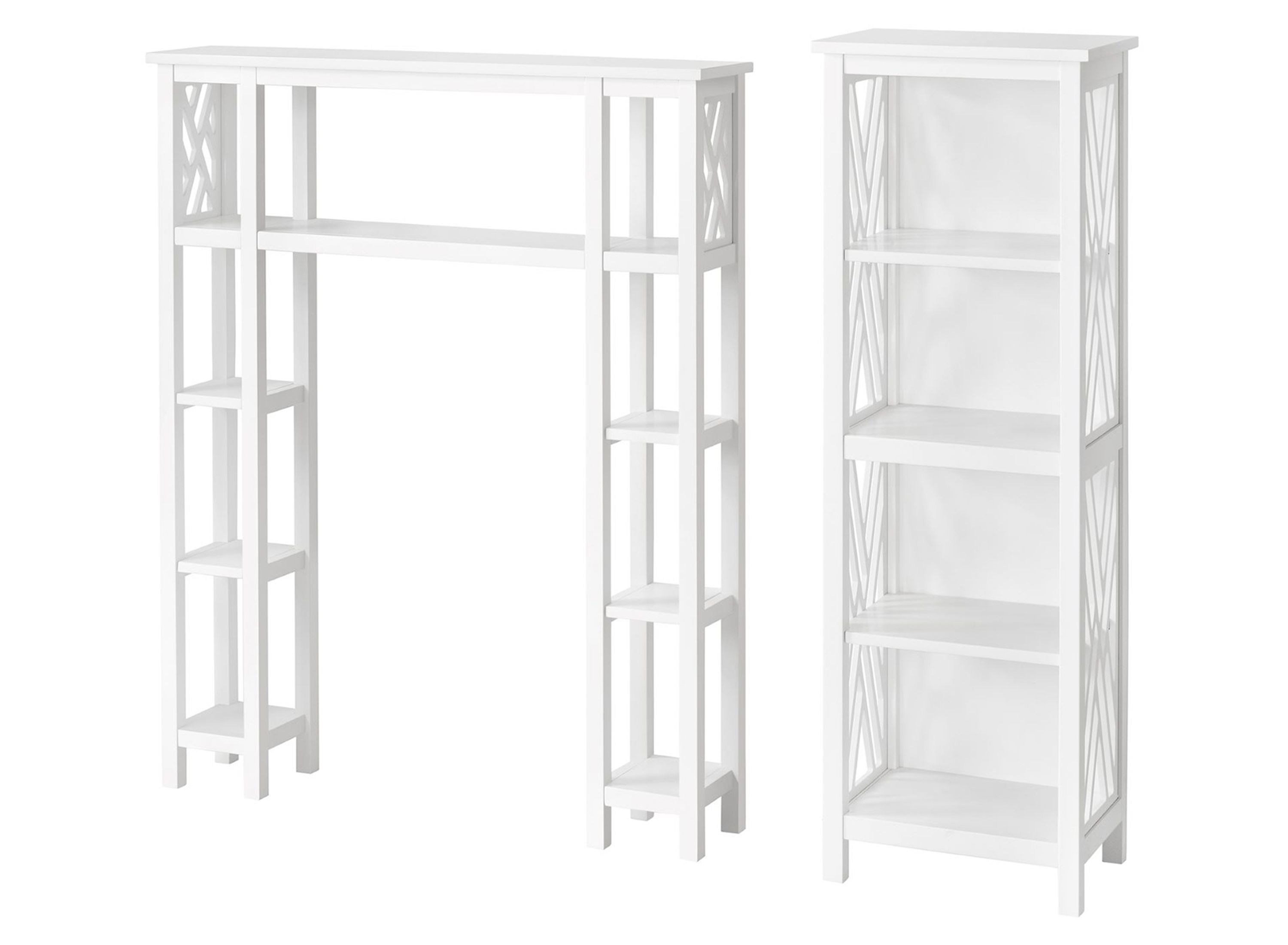 Coventry 2pc OverToilet Tall Storage Unit w/ Side Shelves Raymour