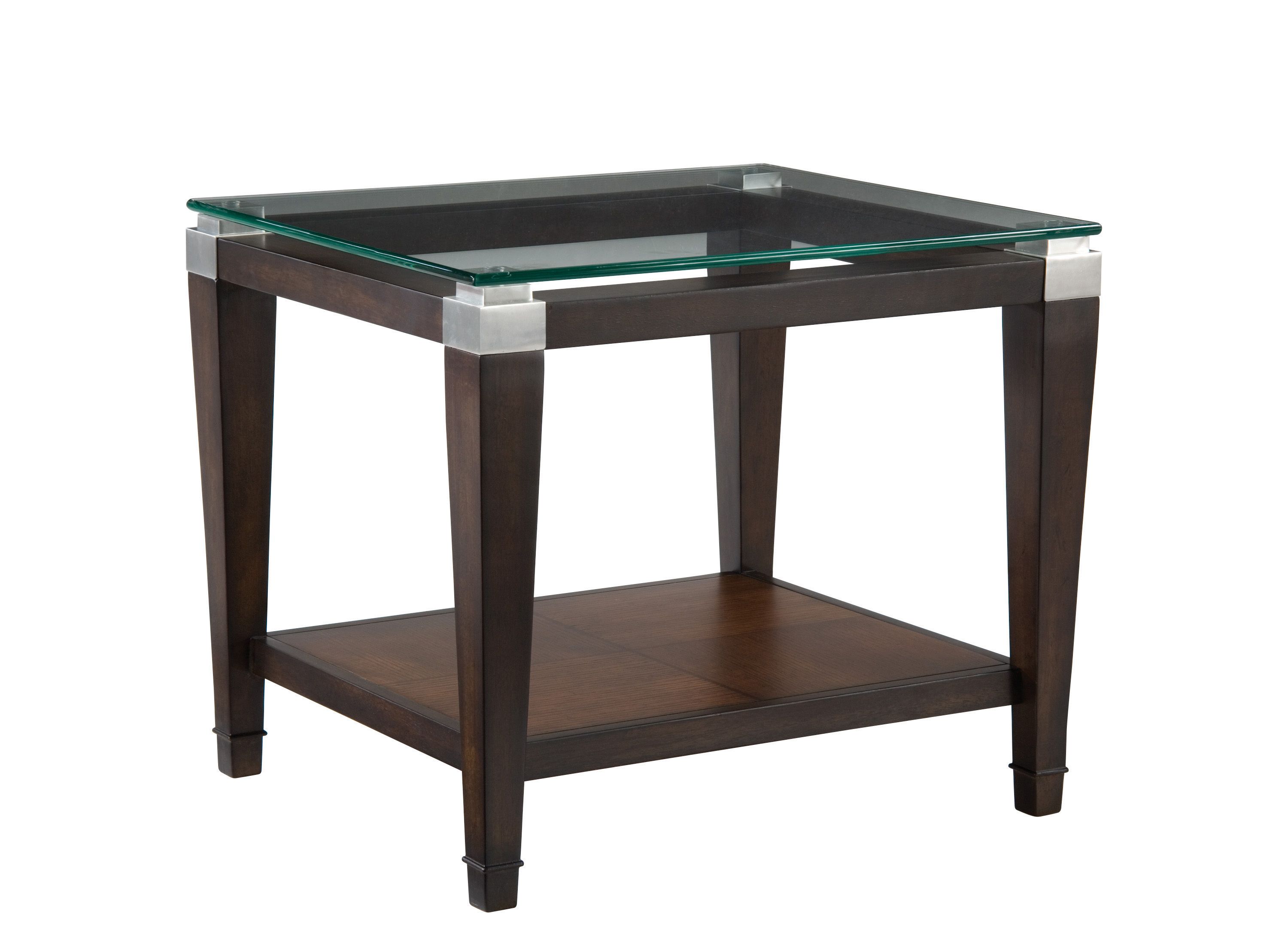 Dunhill Rectangular Glass End Table | Raymour & Flanigan