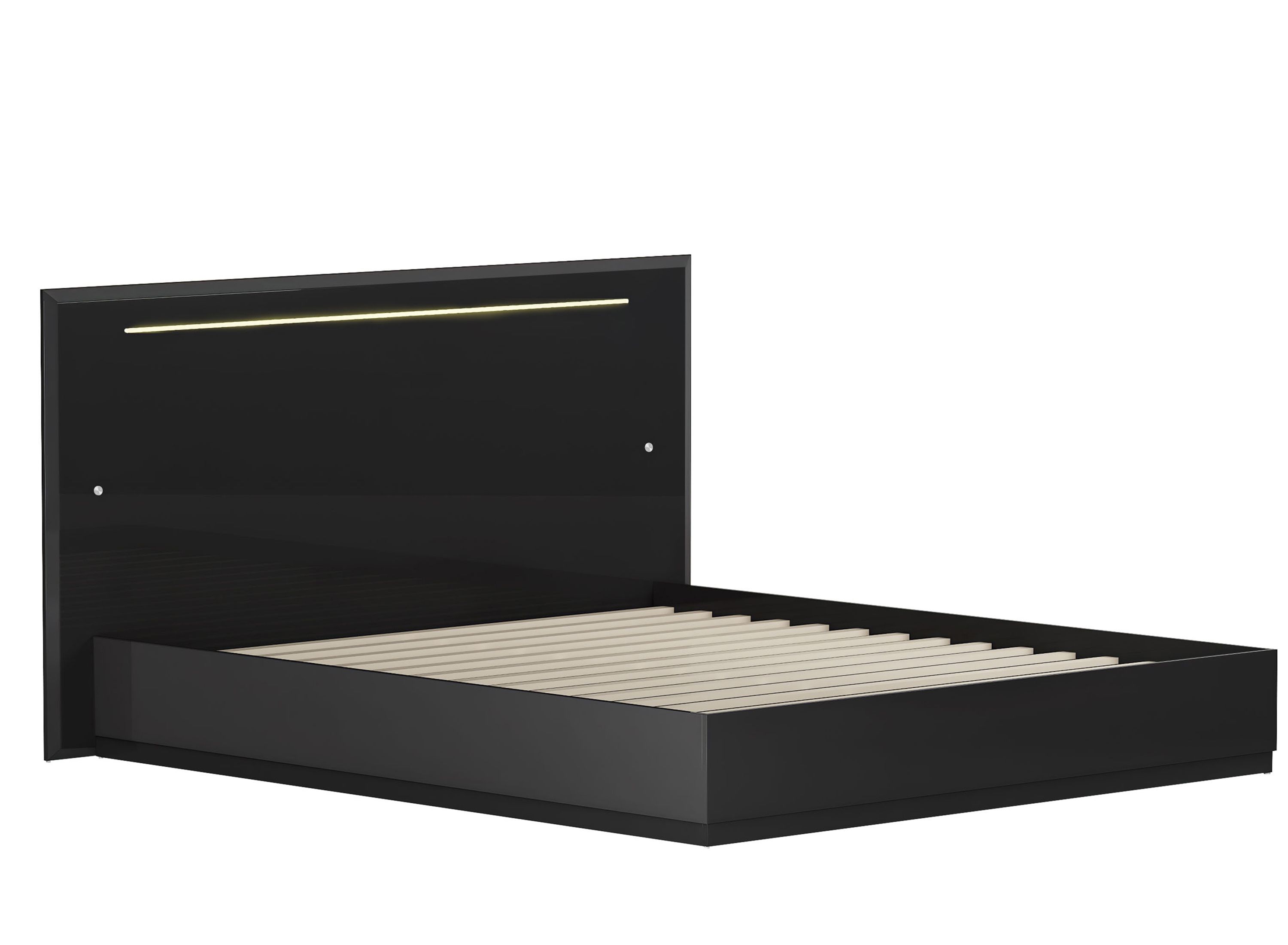 Florence King Panel Bed w/ LED Lighting Raymour & Flanigan