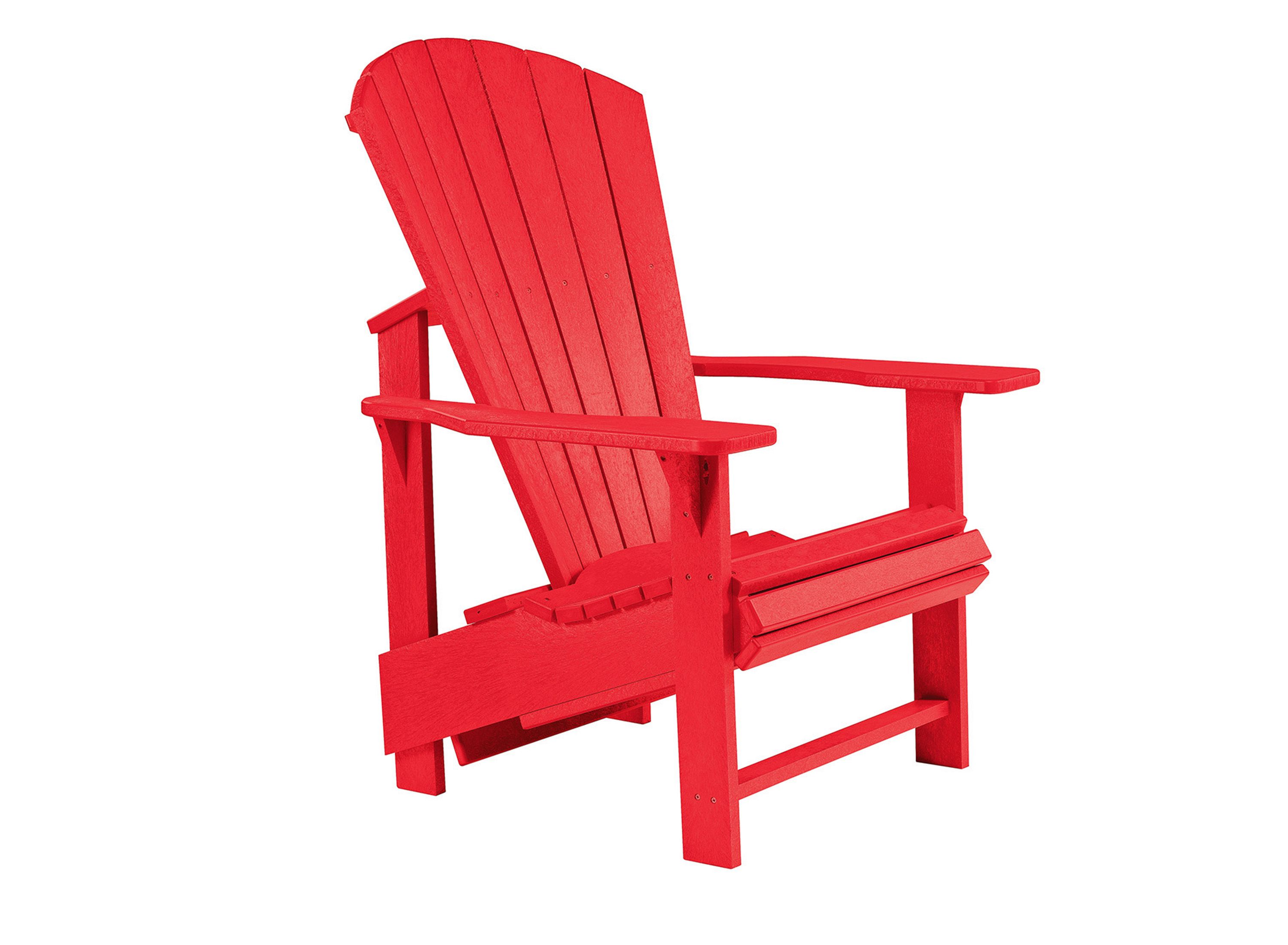 Generation Recycled Outdoor Upright Adirondack Chair Raymour Flanigan   CPWB 241222184 3000