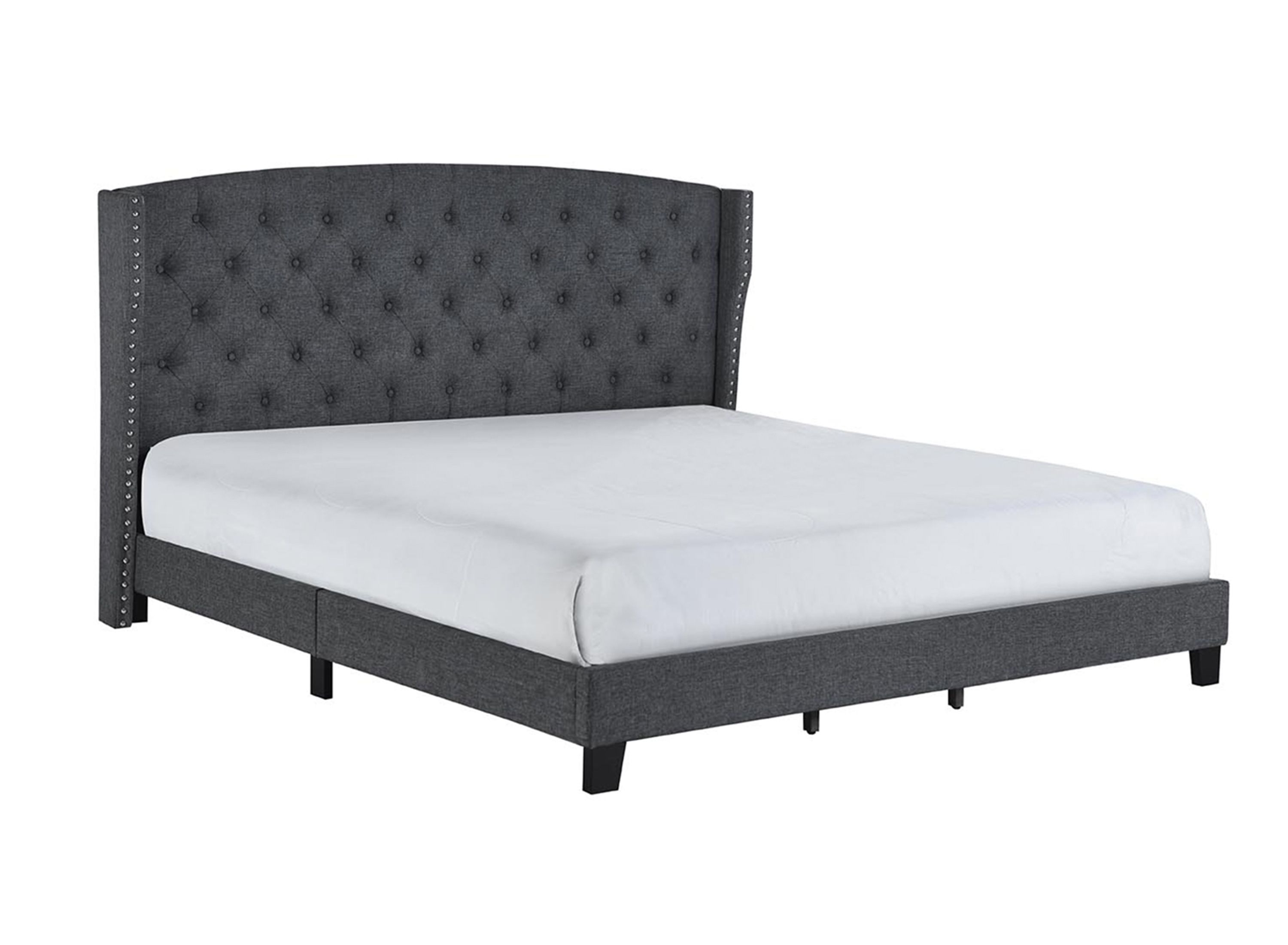 Rosemary King Upholstered Platform Bed | Raymour & Flanigan