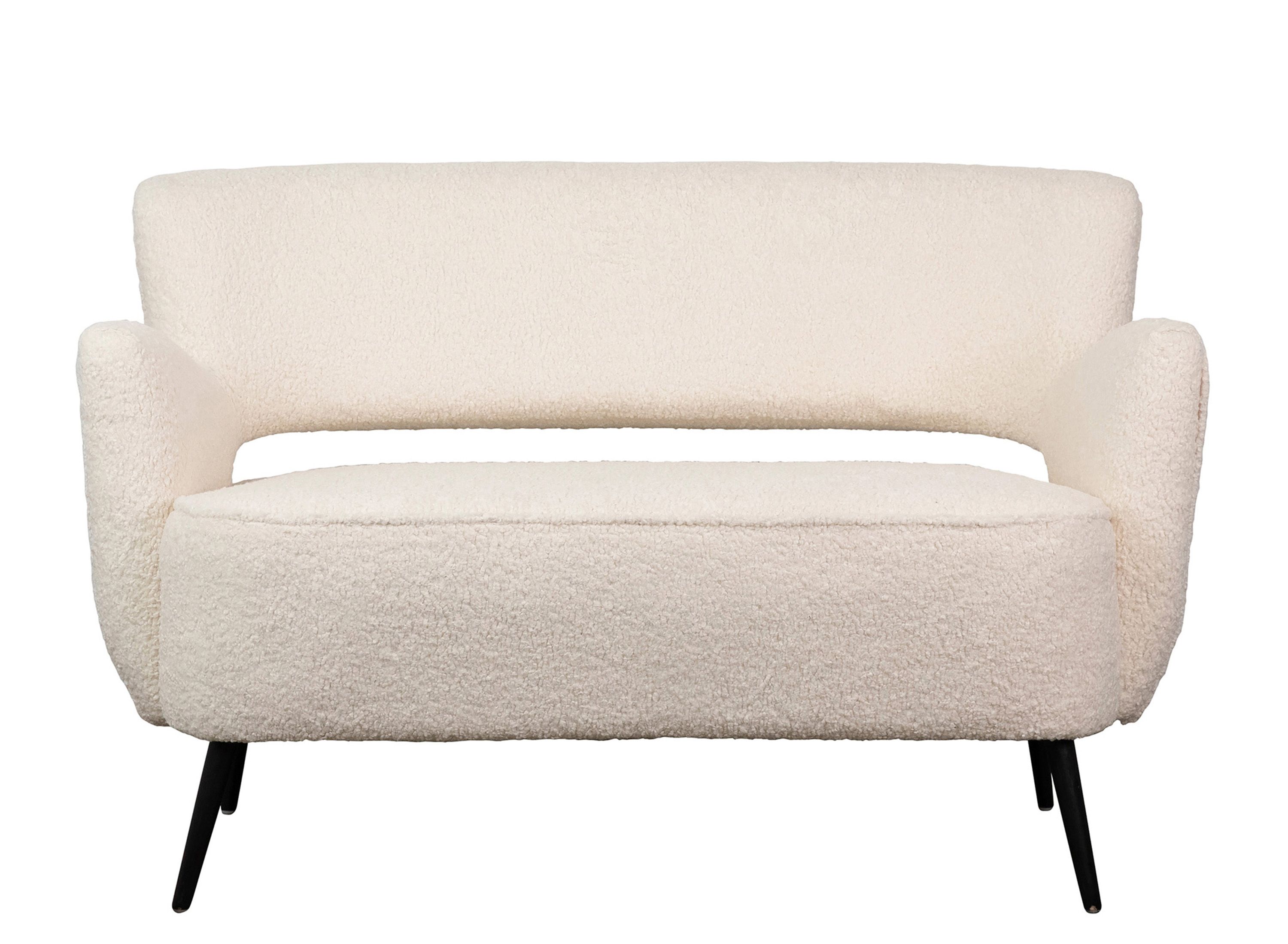 Zani Faux Sheepskin Love Seat 