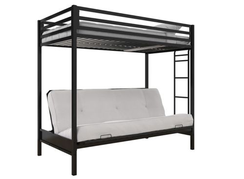 Miles Twin Over Futon Bunk Bed, Raymour And Flanigan Twin Over Full Bunk Beds