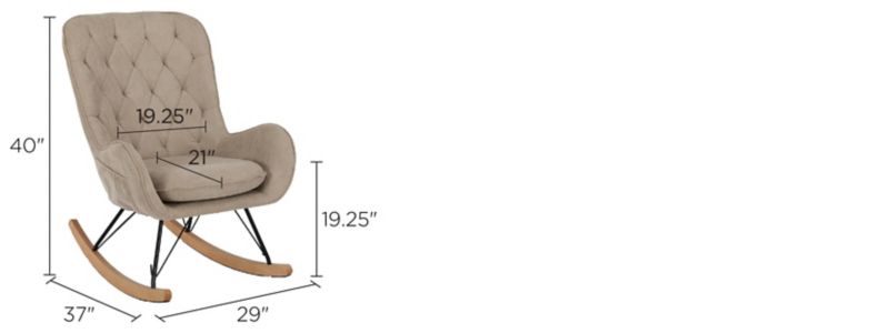Baby Relax Reid Rocker Dimensions
