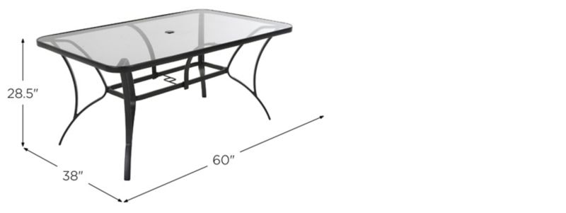 Cosco outdoor living paloma best sale steel patio dining table