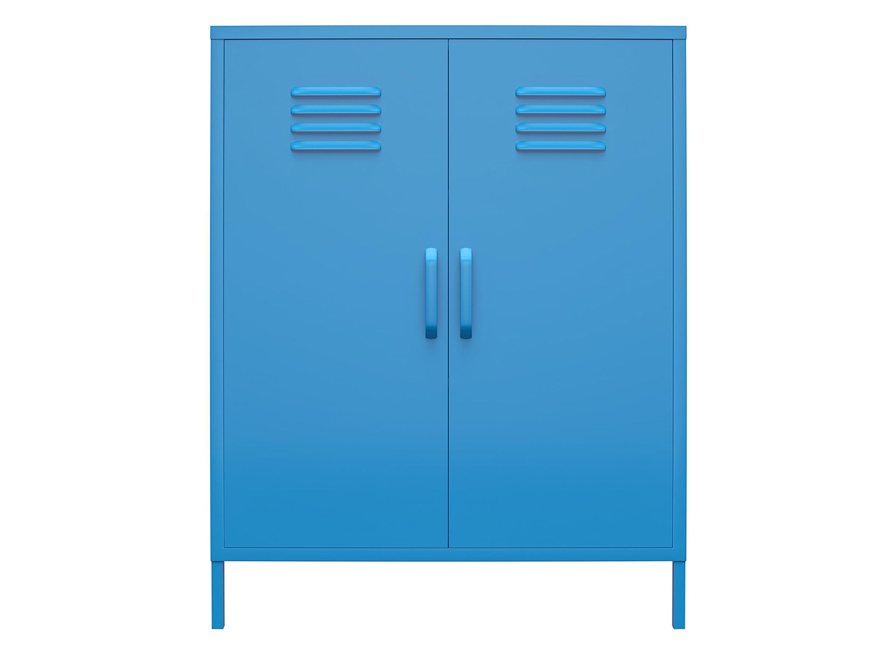 Cache Single Metal Locker Storage Cabinet Blue - Novogratz