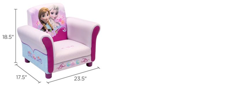 Disney Frozen Upholstered Chair by Delta Children Dimensions