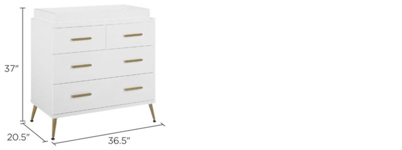 Sloane 4 Drawer Dresser with Changing Top - Delta Children