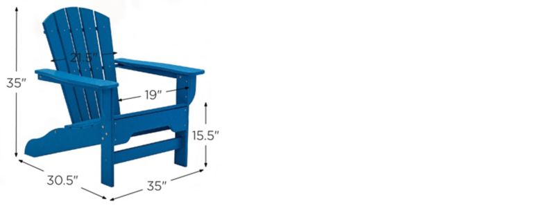 Boca Raton Adirondack Chair Dimensions