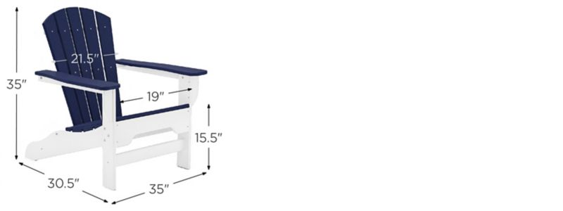 Boca Raton Adirondack Chair Dimensions