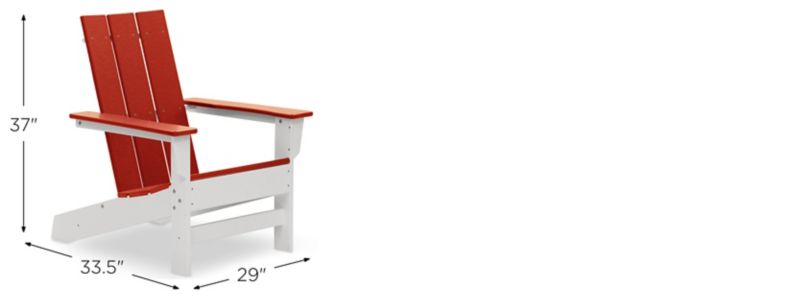 Aria Adirondack Chair Dimensions