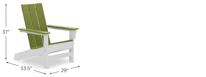 Aria Adirondack Chair Dimensions