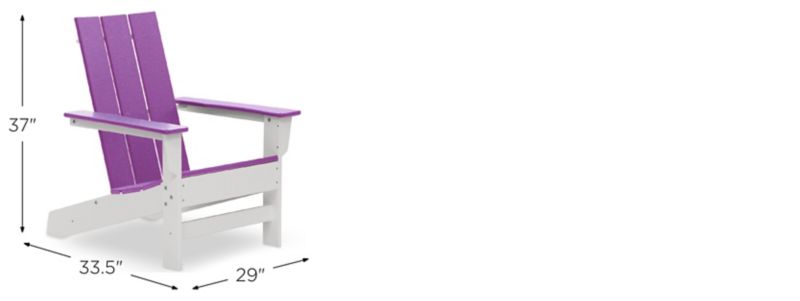Aria Adirondack Chair Dimensions