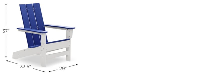 Aria Adirondack Chair Dimensions