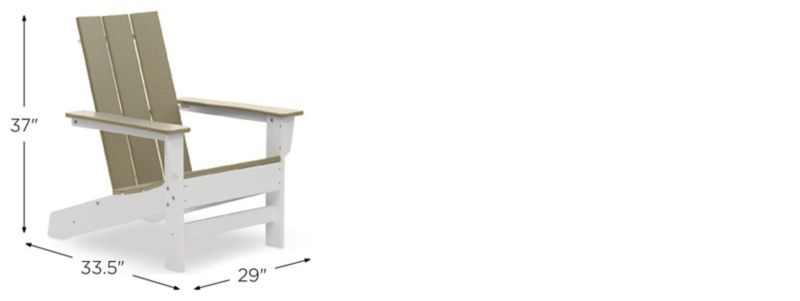 Aria Adirondack Chair Dimensions