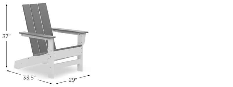 Aria Adirondack Chair Dimensions