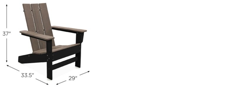 Aria Adirondack Chair Dimensions