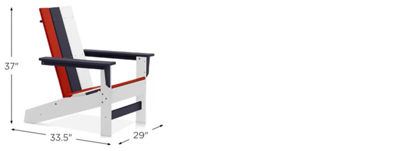 Aria Adirondack Chair Dimensions
