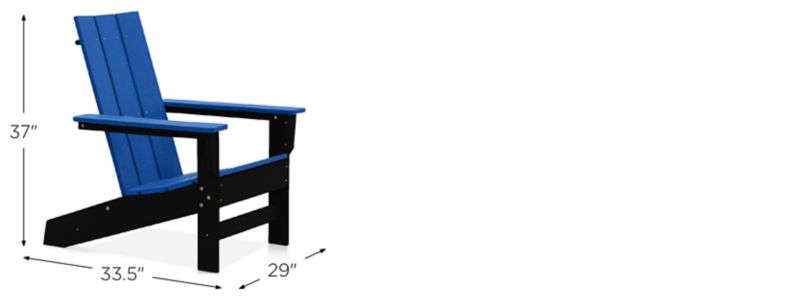 Aria Adirondack Chair Dimensions