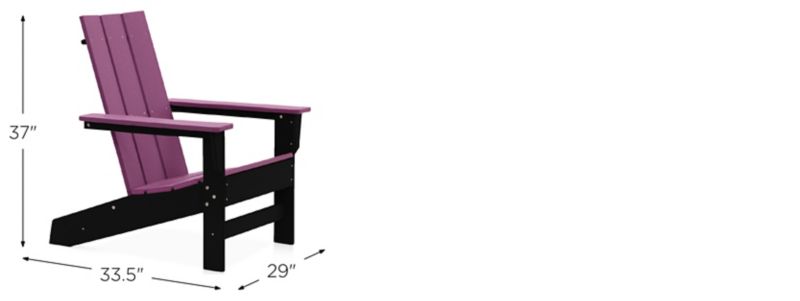 Aria Adirondack Chair Dimensions